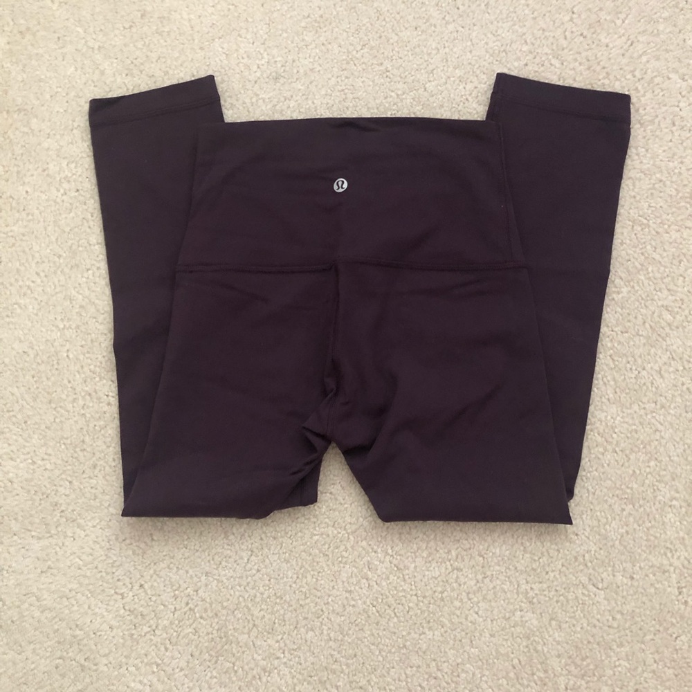 EUC💜 Burgandy/Deep Purple Lulu Wunder Under Crop